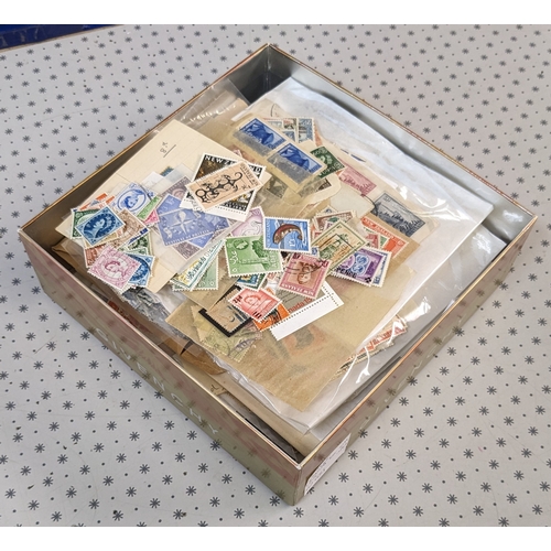 382 - Mixed Lots; small box with odd assortment of stamps. See photos ! (1,000s)