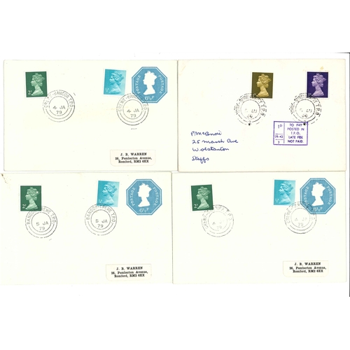 3222 - UK Postal History; 1962-92 ten different Travelling Post Office cancels on cover/card, plus one dupl... 