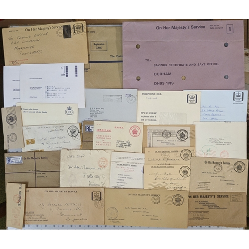 3229 - UK Covers; Official; mixed bundle of OHMS and similar items, QV to modern (c.82). Also bundle of 55 ... 