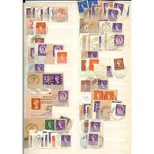 3174 - Scottish Postmarks; Shetland; duplicated lot covering 33 different postmarks. (c.100 pieces, 5 cover... 