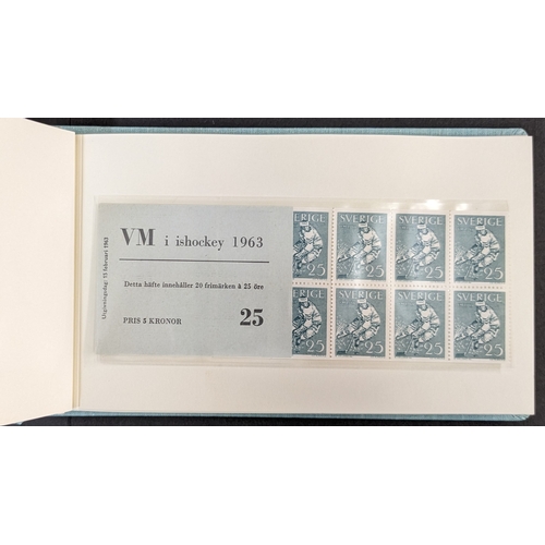 2440 - Sweden; 1962-68 selection of 21 mint booklets in presentation folder. Probably for the 1969 UPU Cong... 