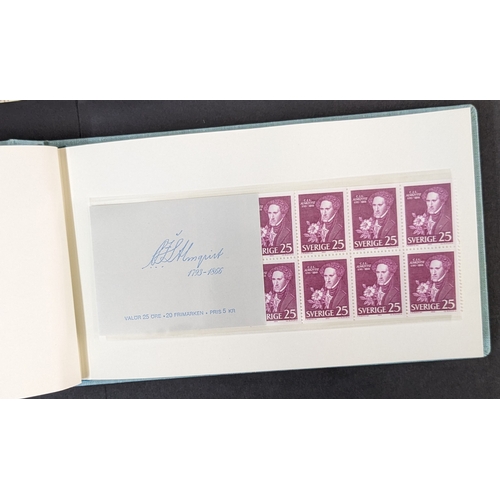 2440 - Sweden; 1962-68 selection of 21 mint booklets in presentation folder. Probably for the 1969 UPU Cong... 