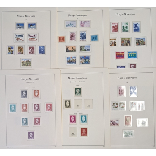 2211 - Norway; 1964-85 fairly complete mint on Lighthouse hingeless pages. Nearly all u.m. (a few l.m.m. at... 