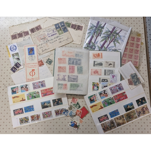 60 - China; a mixture/accumulation of stamps on pages, plus others on stockcards, in little stockbook, an... 