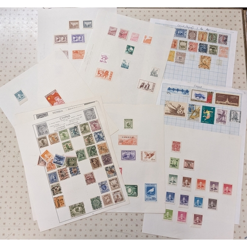 60 - China; a mixture/accumulation of stamps on pages, plus others on stockcards, in little stockbook, an... 