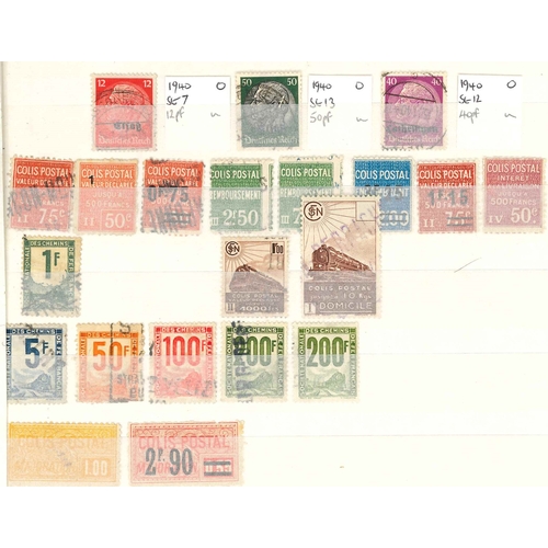 98 - France; stockbook of mixed items inc. postage dues (inc. 1871-78 two of 25c u., 60c used and thinned... 