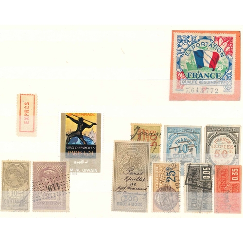 98 - France; stockbook of mixed items inc. postage dues (inc. 1871-78 two of 25c u., 60c used and thinned... 