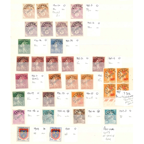 98 - France; stockbook of mixed items inc. postage dues (inc. 1871-78 two of 25c u., 60c used and thinned... 