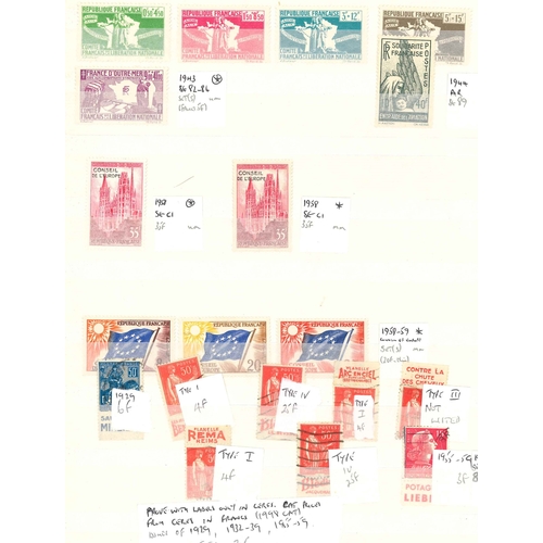 98 - France; stockbook of mixed items inc. postage dues (inc. 1871-78 two of 25c u., 60c used and thinned... 