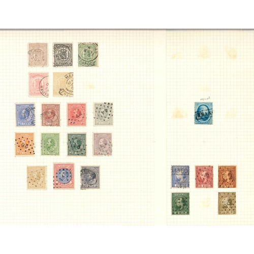 248 - Netherlands; 1864-c.1941 useful used collection on pages, laid out by different perfs etc. but not a... 