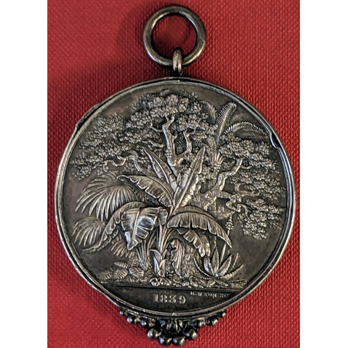 Medallions; large medal, probably sterling silver (but no mark) for ...