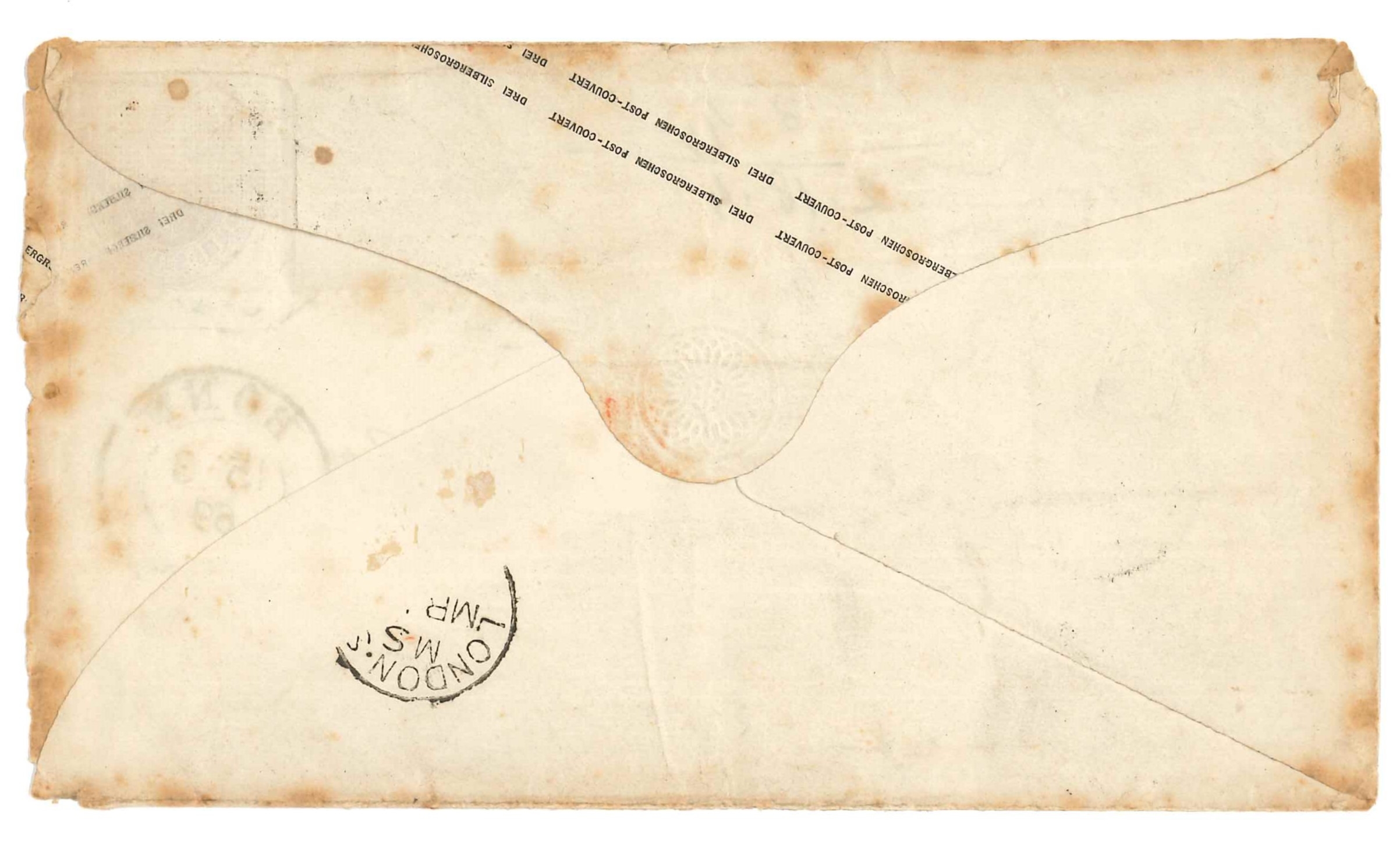 Germany; North German Confederation; 1869 postal stationery 1g envelope ...