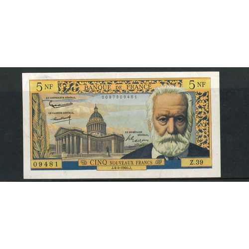 69 - Banknotes; France; 1965 5 New Francs, VF, Krause 141.