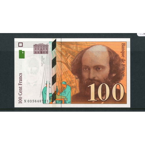 74 - Banknotes; France; 1997 100f, unc., Krause 158.