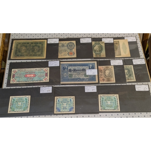 77 - Banknotes; Germany; bundle of notes presented and priced for retail sale at between £1 and £20 each.... 