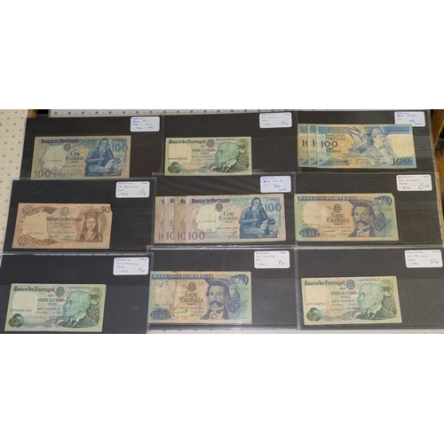 147 - Banknotes; Portugal; selection of notes priced for retail sale at between 50p and £4 each. Total ret... 