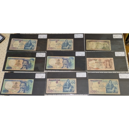 147 - Banknotes; Portugal; selection of notes priced for retail sale at between 50p and £4 each. Total ret... 