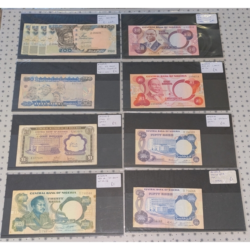 142 - Banknotes; Nigeria; 1968-2000 selection of four different plus three duplicates. Priced retail at £2... 