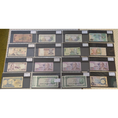 1 - Banknotes; Africa; mixed notes of 22 countries, priced retail at £232. (c.74)... 
