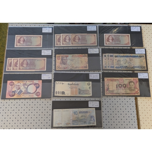 1 - Banknotes; Africa; mixed notes of 22 countries, priced retail at £232. (c.74)... 