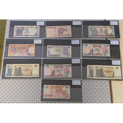 1 - Banknotes; Africa; mixed notes of 22 countries, priced retail at £232. (c.74)... 