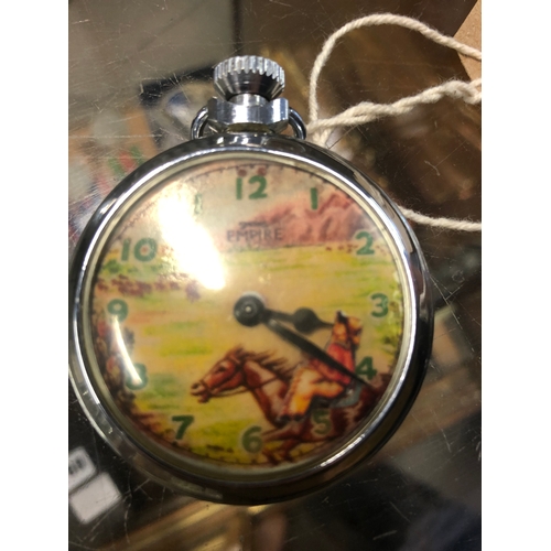 178 - 1940'S NOVELTY POCKET WATCH (JOCKEY MOVES)