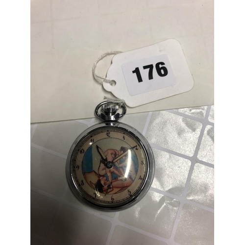 176 - EROTIC POCKET WATCH (WORKING ORDER)