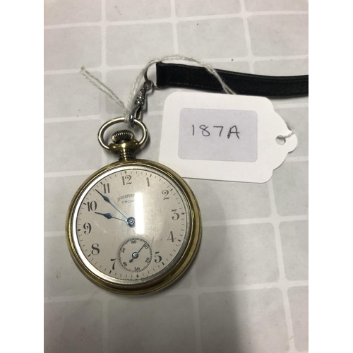 187A - OLD INGERSOLL POCKET WATCH (WORKING ORDER)