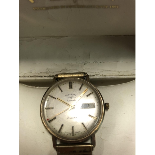 194A - 9ct GOLD ROTARY AUTOMATIC WATCH (WORKING ORDER)