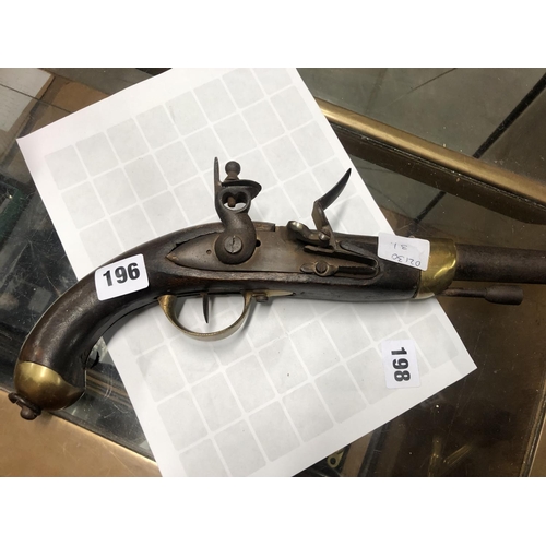 196 - FLINTLOCK PISTOL