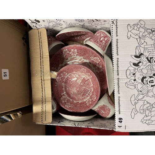 49 - BOX OF ROYAL TUDOR WARE CHINA