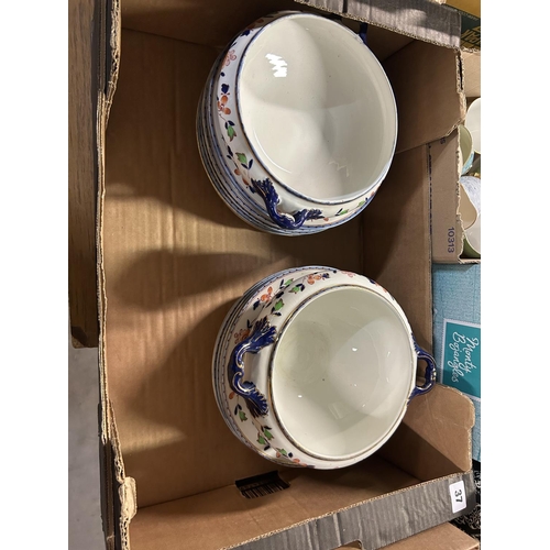 37 - x2 BOXES OF WHIELDON WARE PART DINNER SERVICE