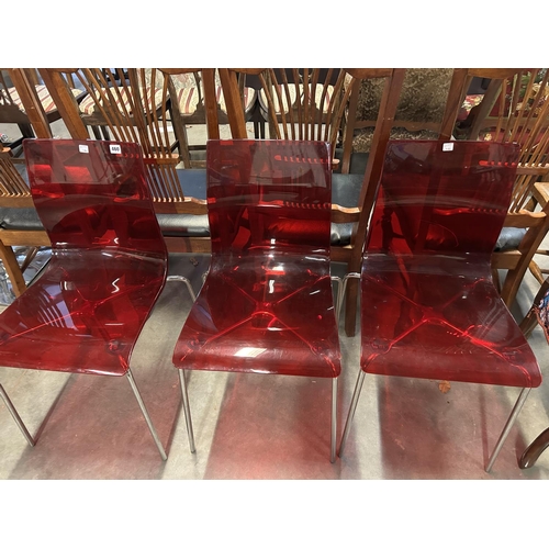 460 - x3 ITALY DOMITALIA STYLE CHAIRS