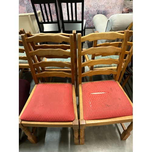 455 - X8 DINING TABLE CHAIRS