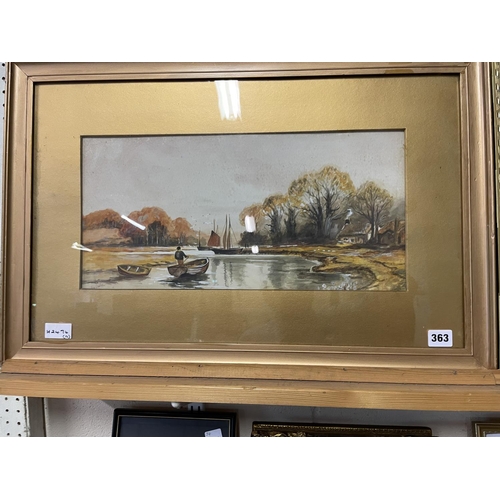 363 - RIVER SCENE PICTURE (26' X 17')