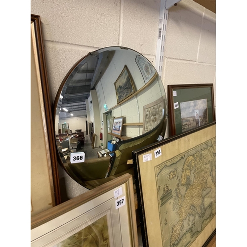 366 - OVAL CONVEX MIRROR