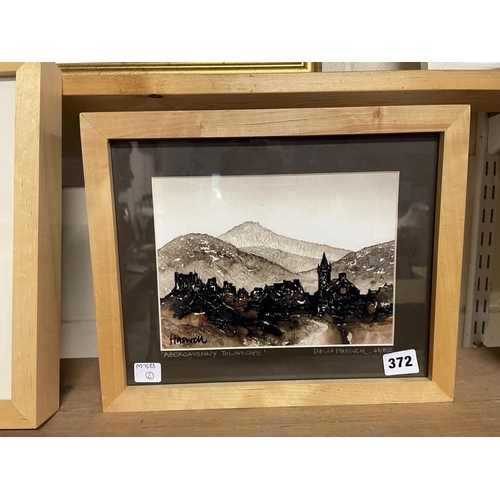 ABERGAVENNY TOWNSCAPE BY D.HASWELL