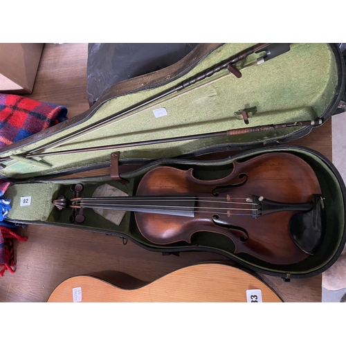 82 - VERY OLD & RARE VIOLIN IN CASE