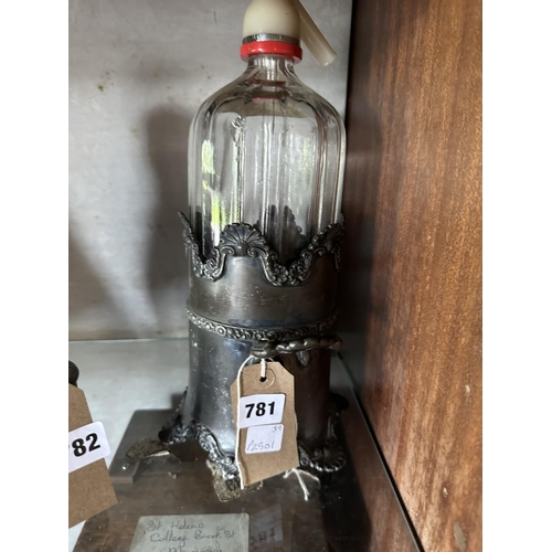 781 - OLD SODA SIPHON & STAND