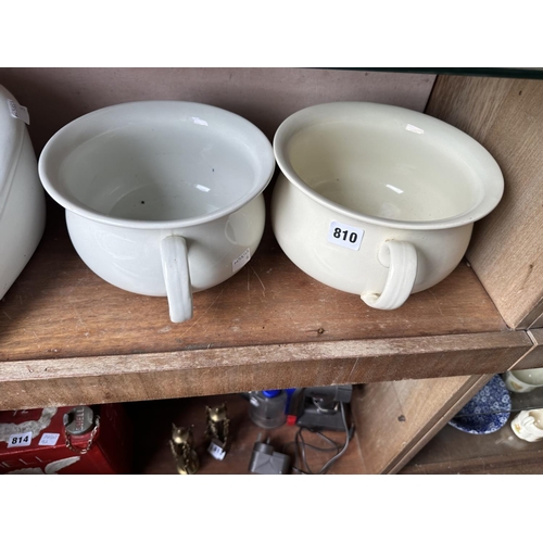 810 - x2 CHAMBER POTS