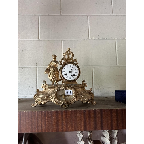 817 - FRENCH MANTLE CLOCK