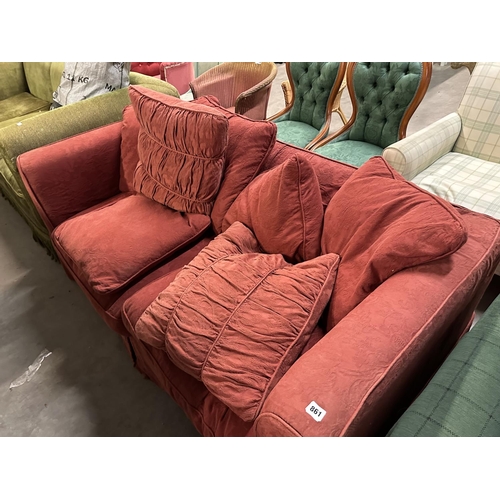 861 - RED SOFA