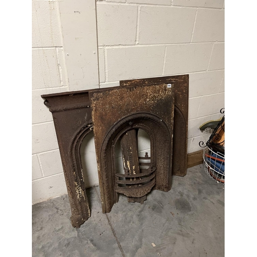 505 - CAST IRON FIRE MANTLE