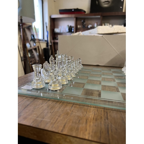 108 - GLASS CHESS ETC