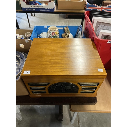 11 - RADIO TAPE CD & RECORD PLAYER IN W/O