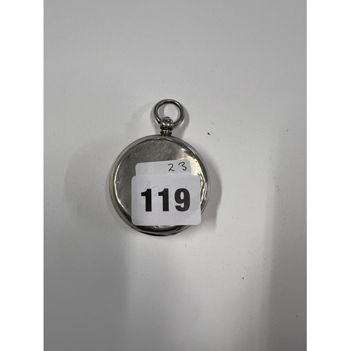 119 - SILVER POCKET WATCH