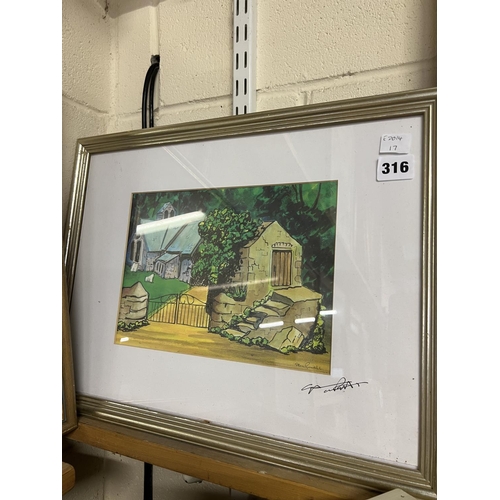 316 - SIGNED LITHOGRAPH BY STAN ROSENTHAL