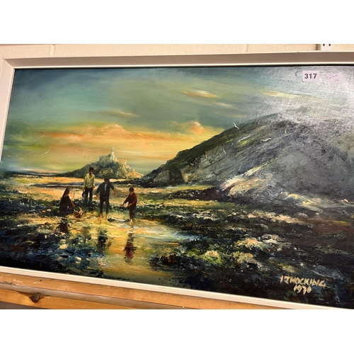 317 - SIGNED OIL ON BOARD OF PEMBROKESHIRE