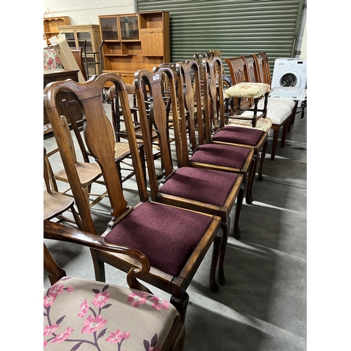 334 - X4 OAK DINING CHAIRS