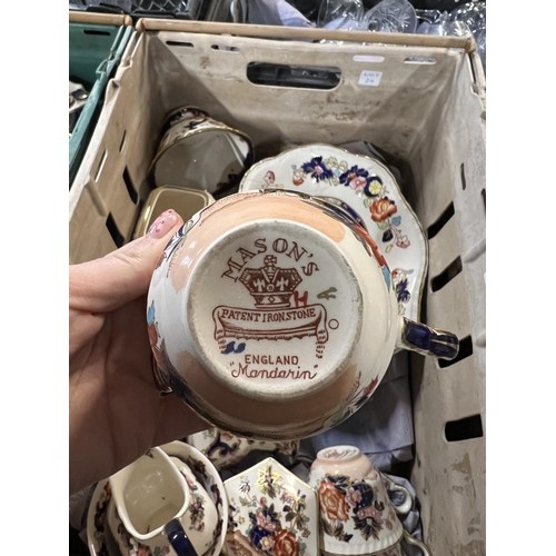 24 - X2 BOXES OF MIXED MASONS CHINA